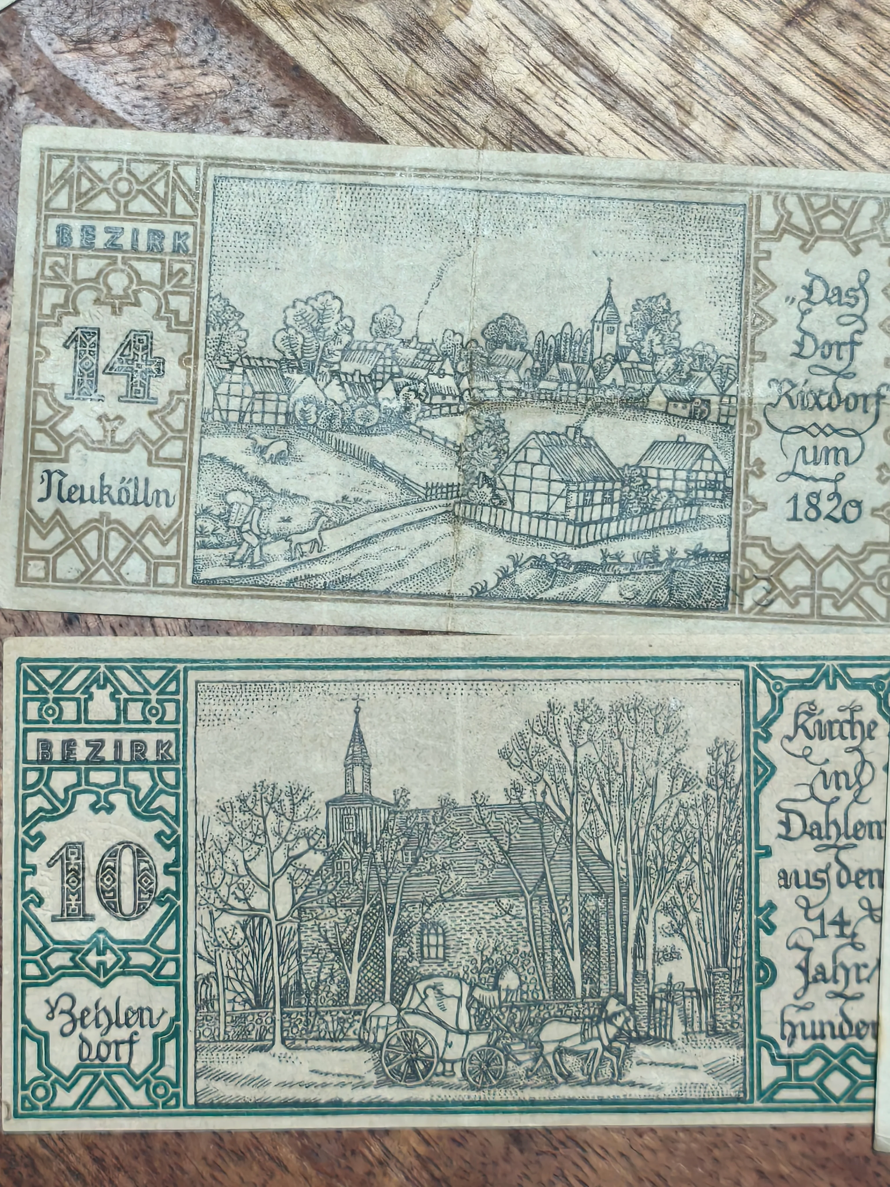 1921 German Weimar Republic Berlin Emergency Currency 50 German Pfennigs - Image 2