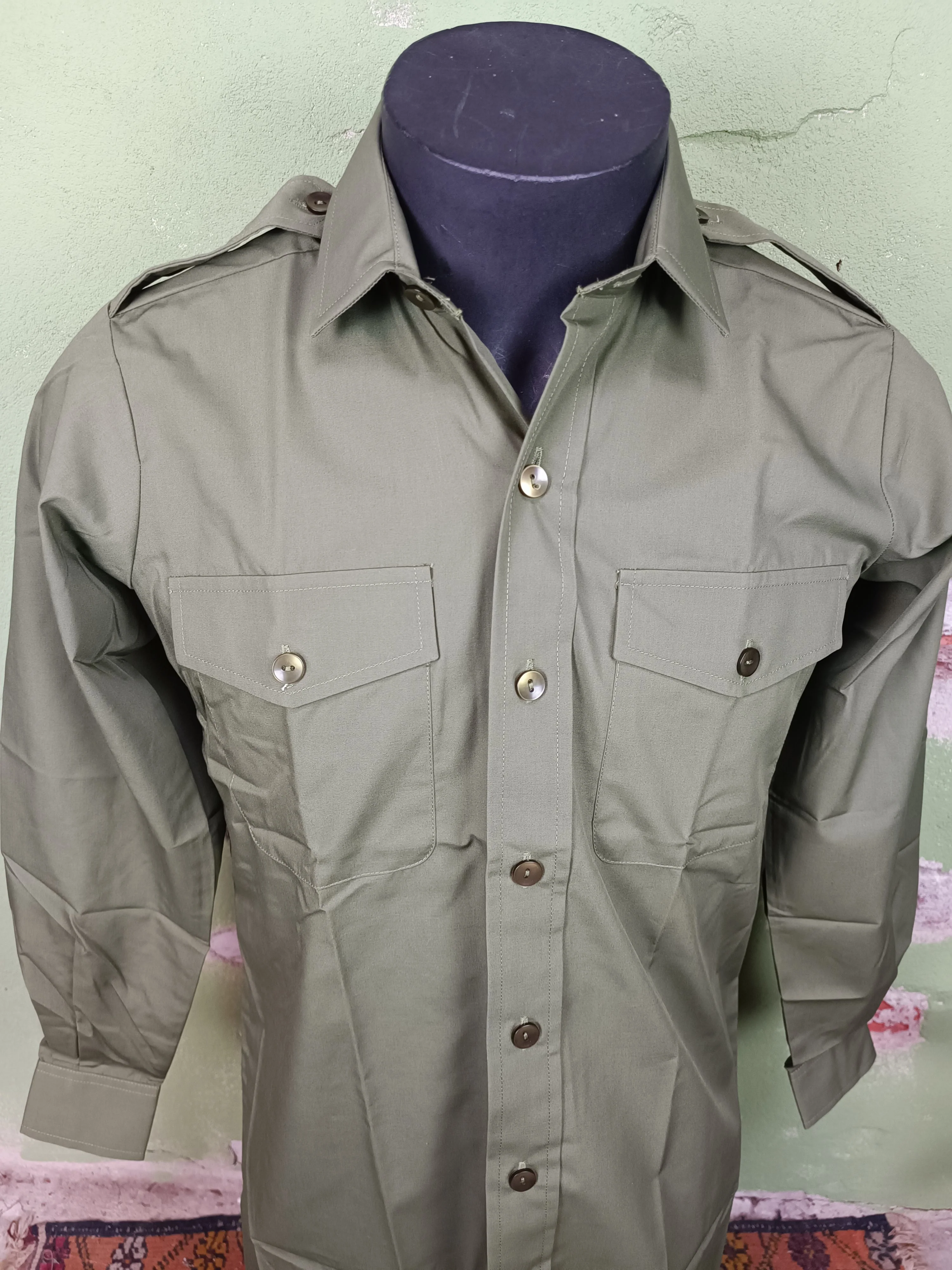 British General Service OD shirt. - Image 3
