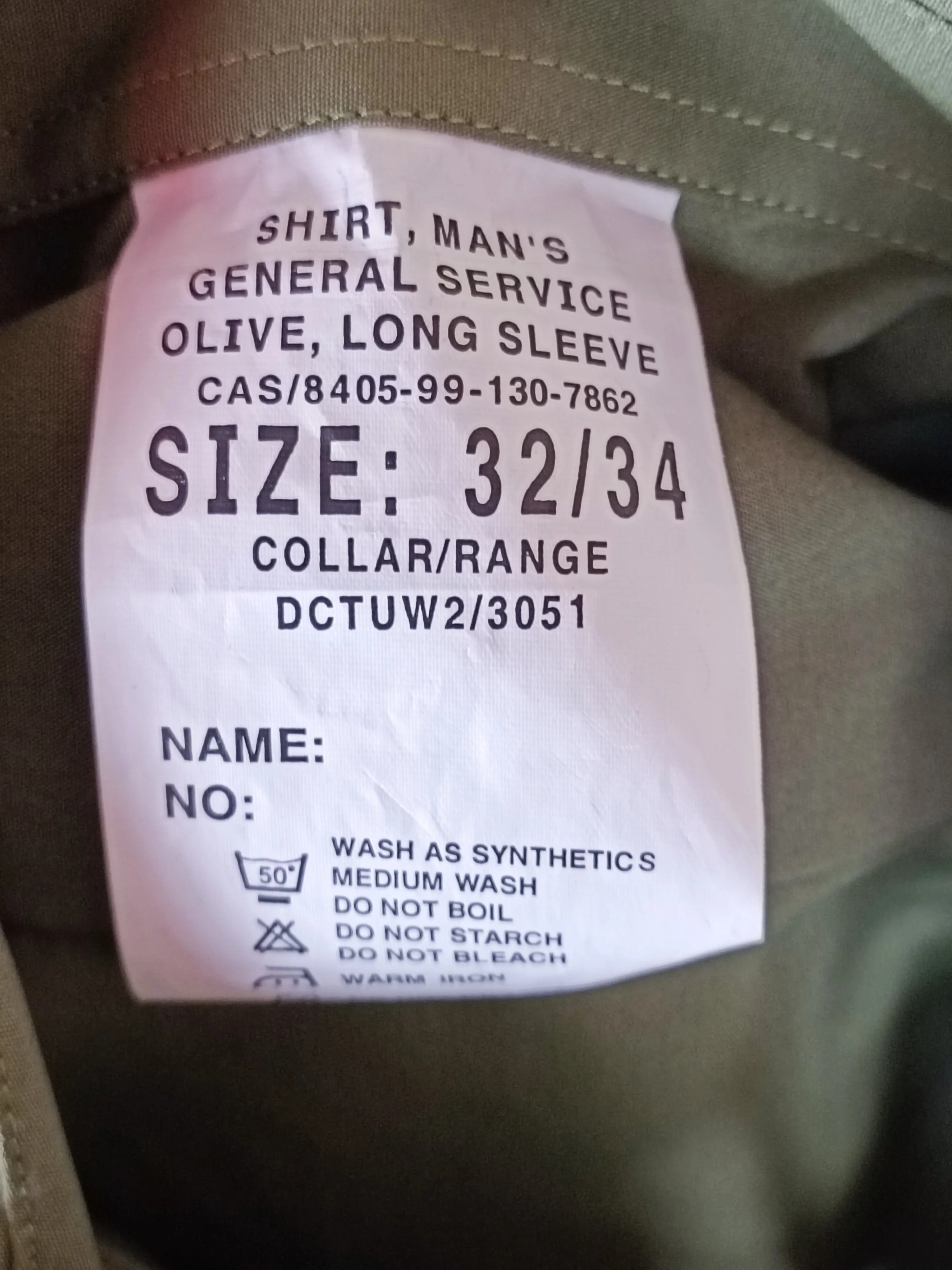 British General Service OD shirt. - Image 4