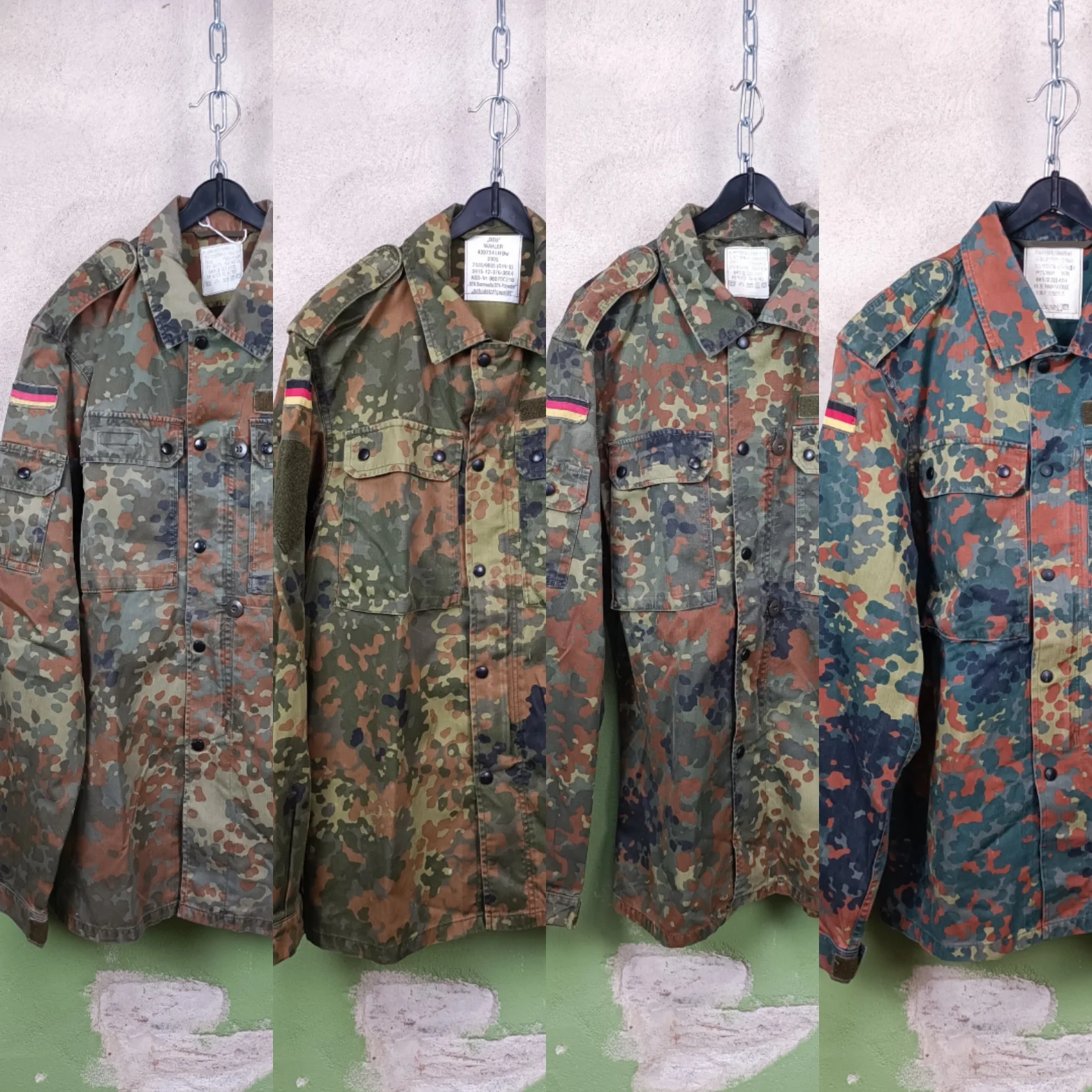 Issued German Bundeswehr Flecktarn Field Jackets - Image 3