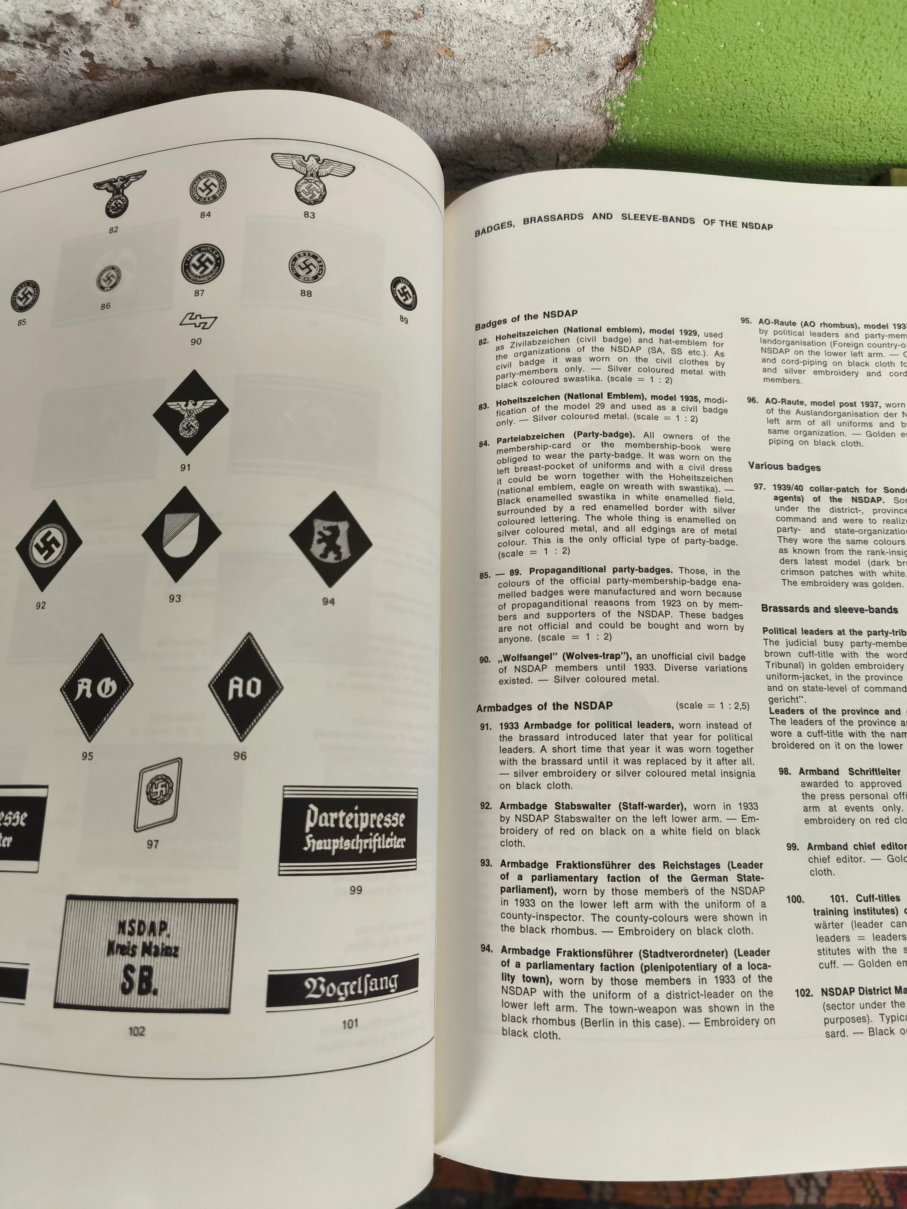 Book 1970 "Uniforms and Badges of the Third Reich(Volume 1: NSDAP)" (ENG) - Image 6