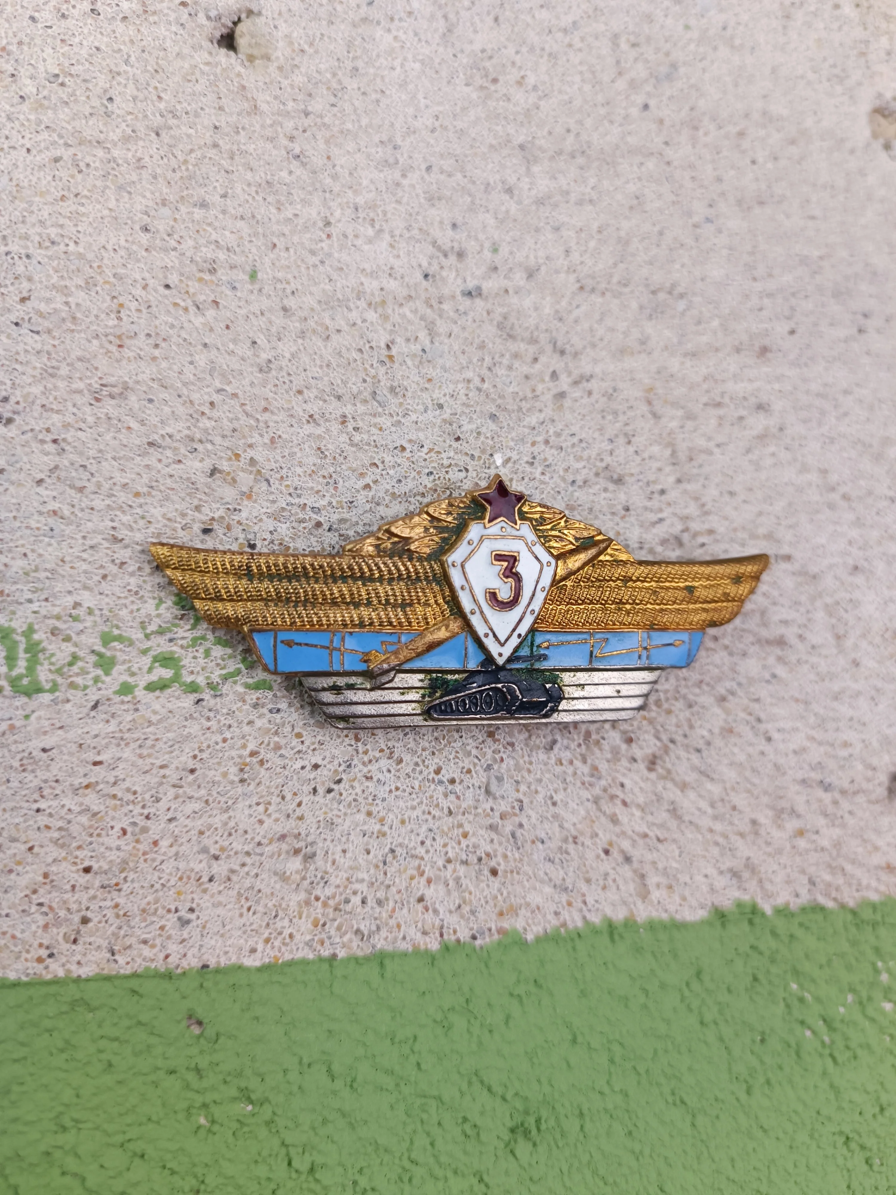 USSR Tankman officer 3rd level of qualification award