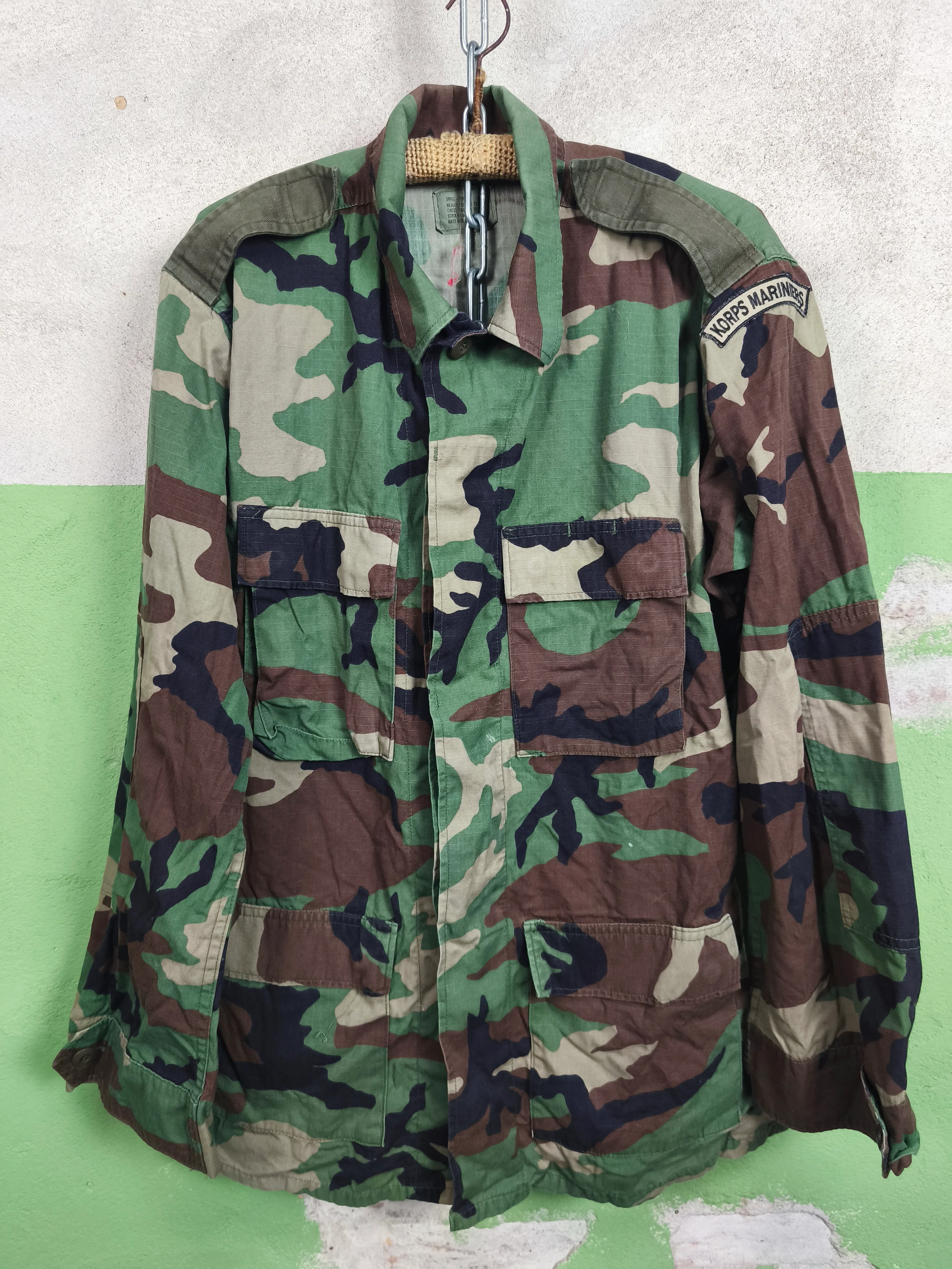 Issued M81 Woodland Dutch KORPS MARINIERS Field Shirt - Image 4