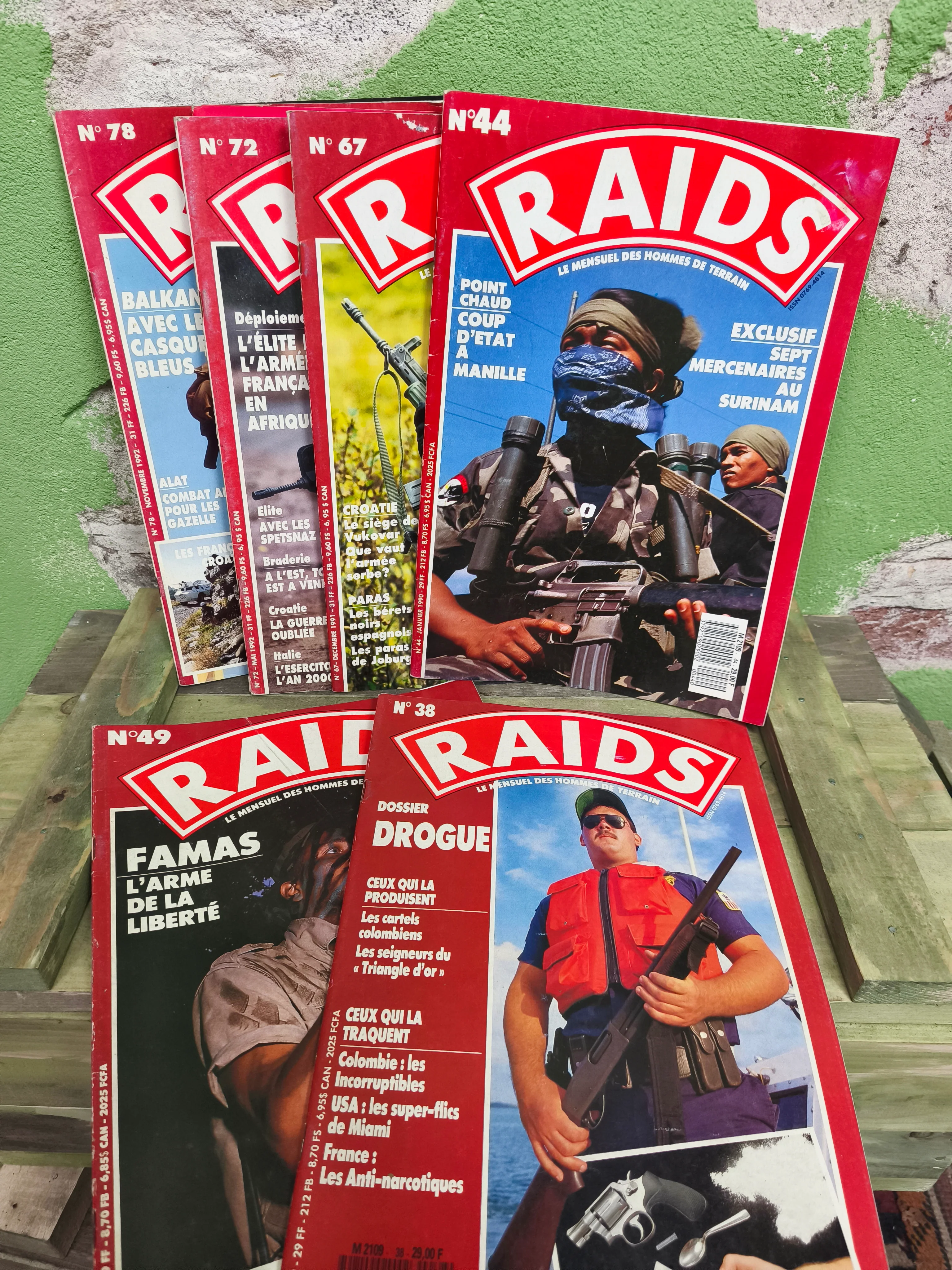 French RAIDS Military Magazines 1987-2002