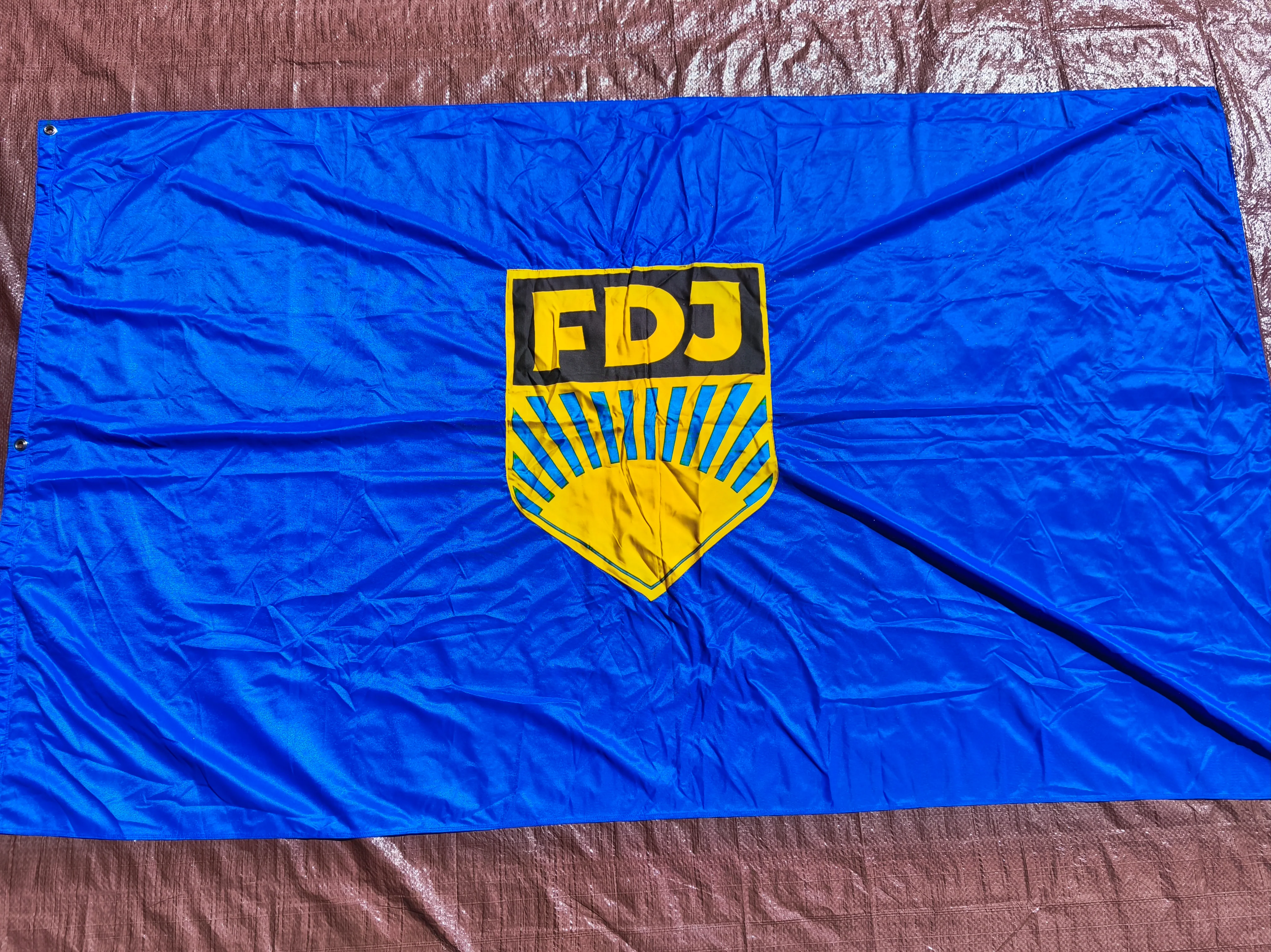 DDR FDJ Banner Flag 200x110cm / 79''x 43''