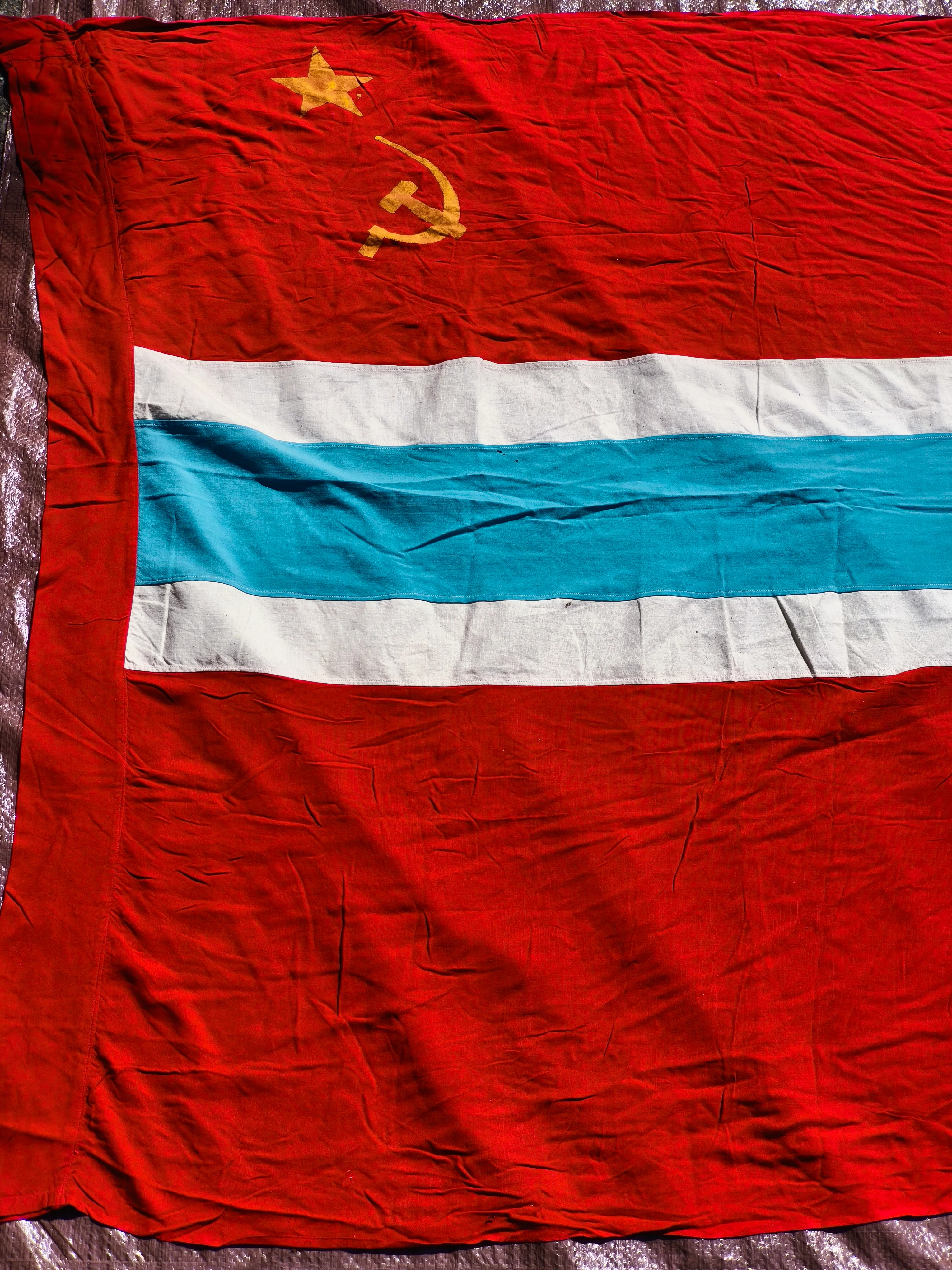 Uzbekistan UzSSR Banner Flag 300x130cm / 9,8 feet - Image 2