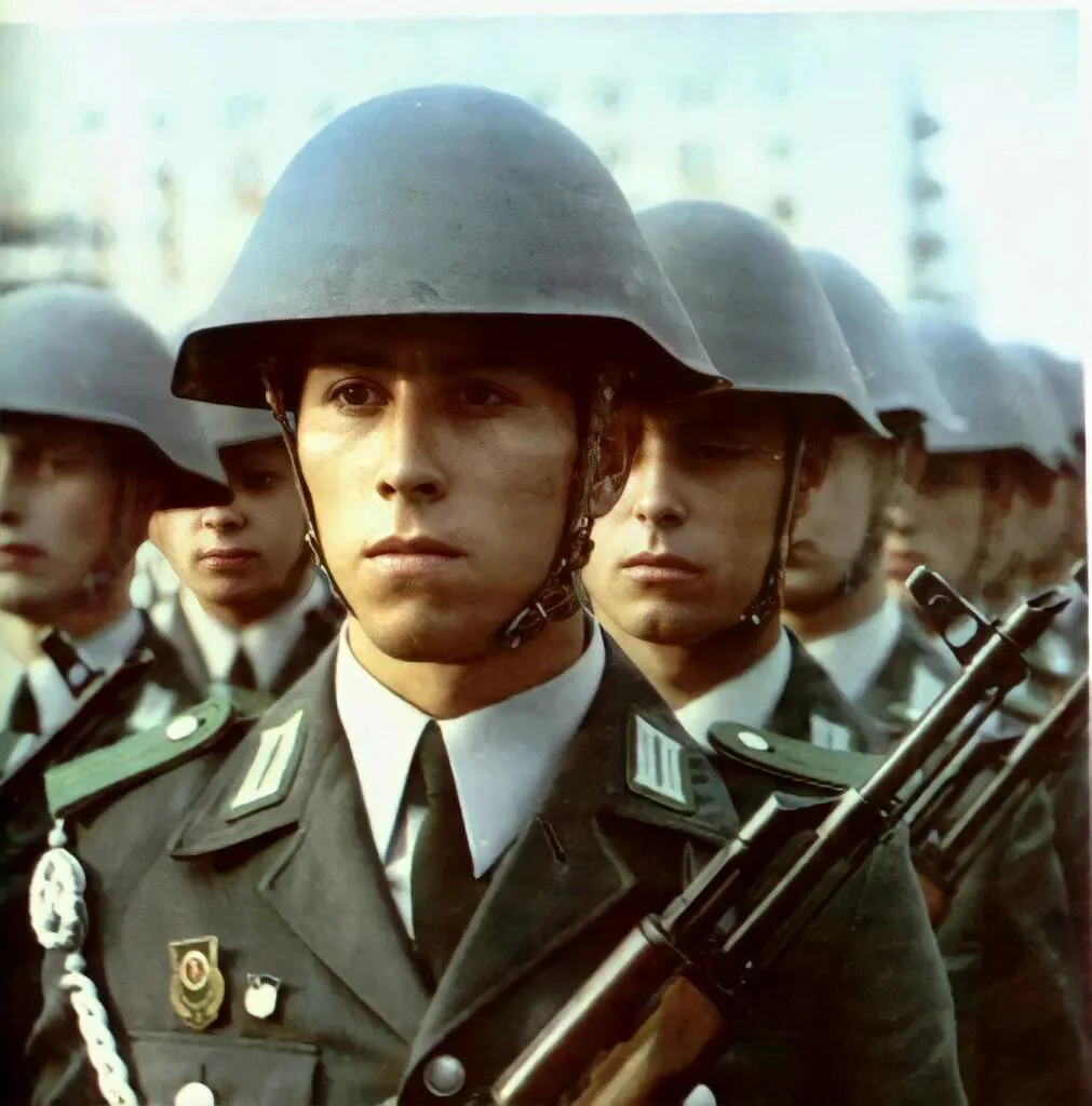 Heavy Issued East German DDR M56/76 Helmet - Image 10