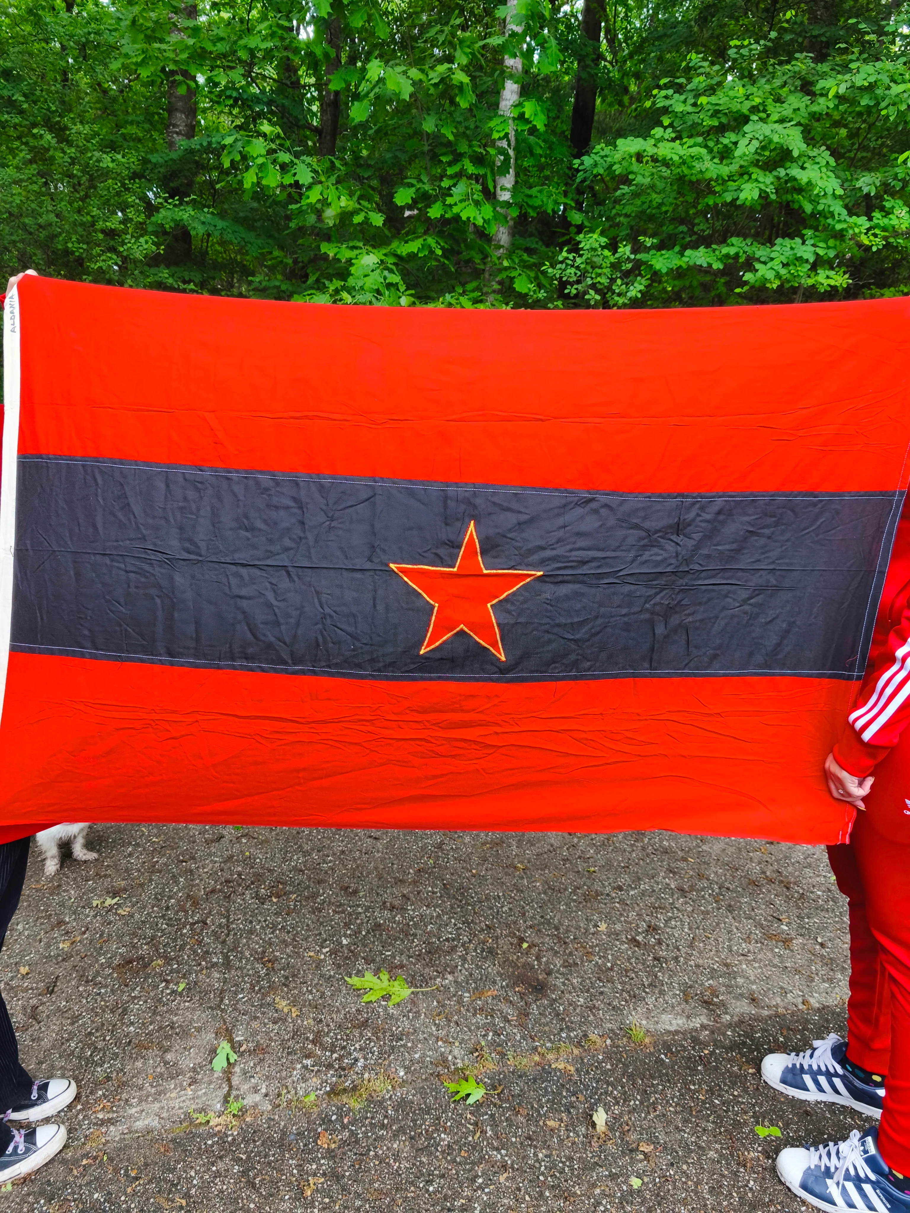 Issued Communist Albanian Navy Flag 147x85cm / 58''''x 33''