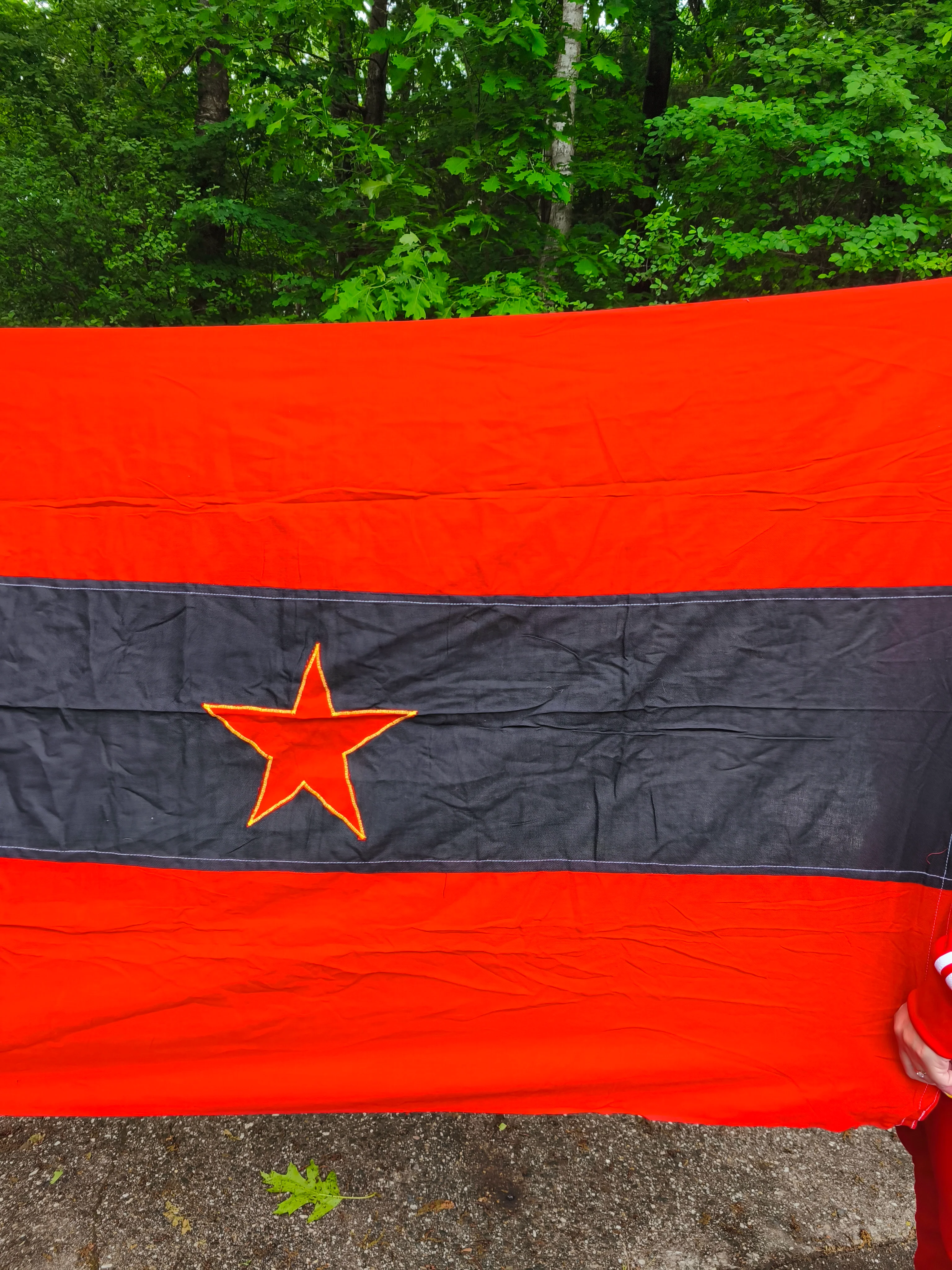Issued Communist Albanian Navy Flag 147x85cm / 58''''x 33'' - Image 3