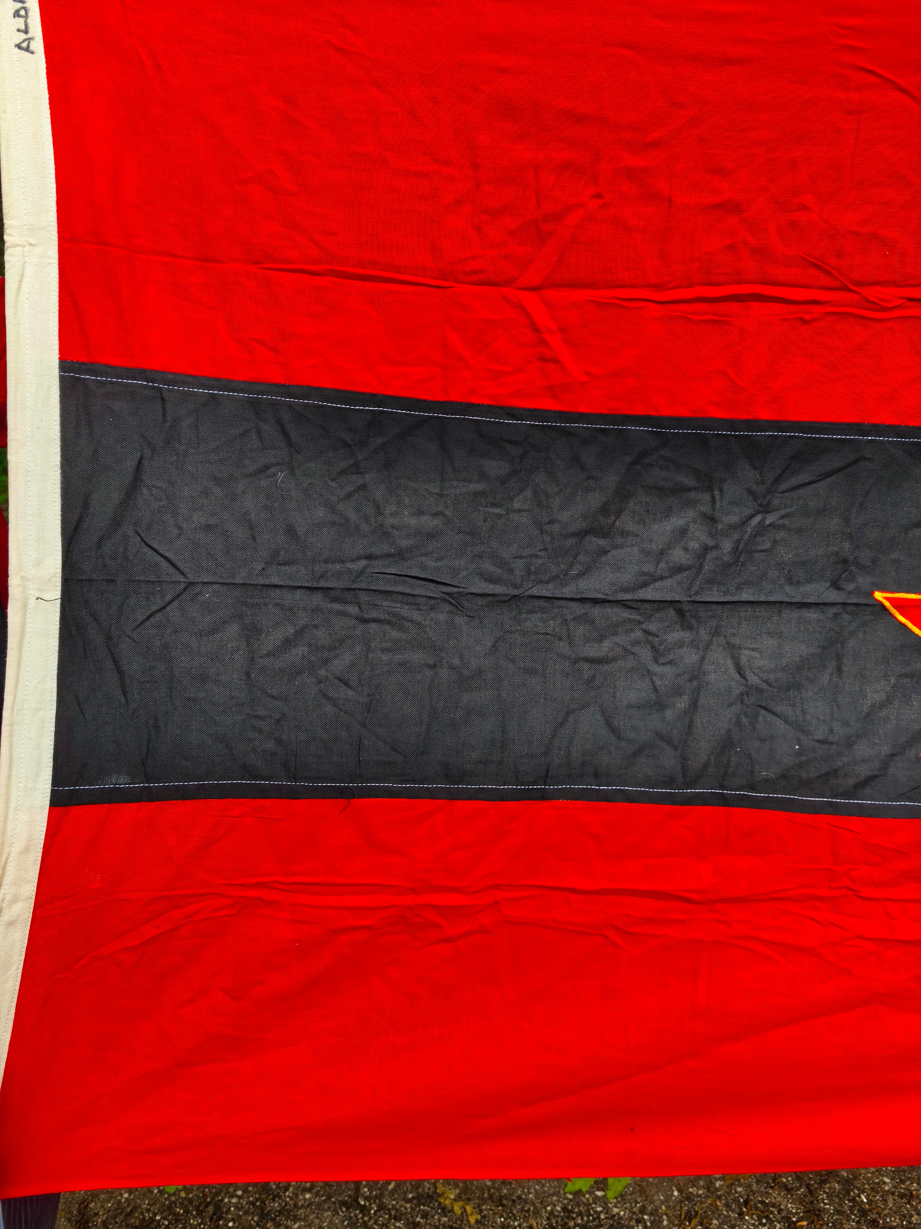 Issued Communist Albanian Navy Flag 147x85cm / 58''''x 33'' - Image 4