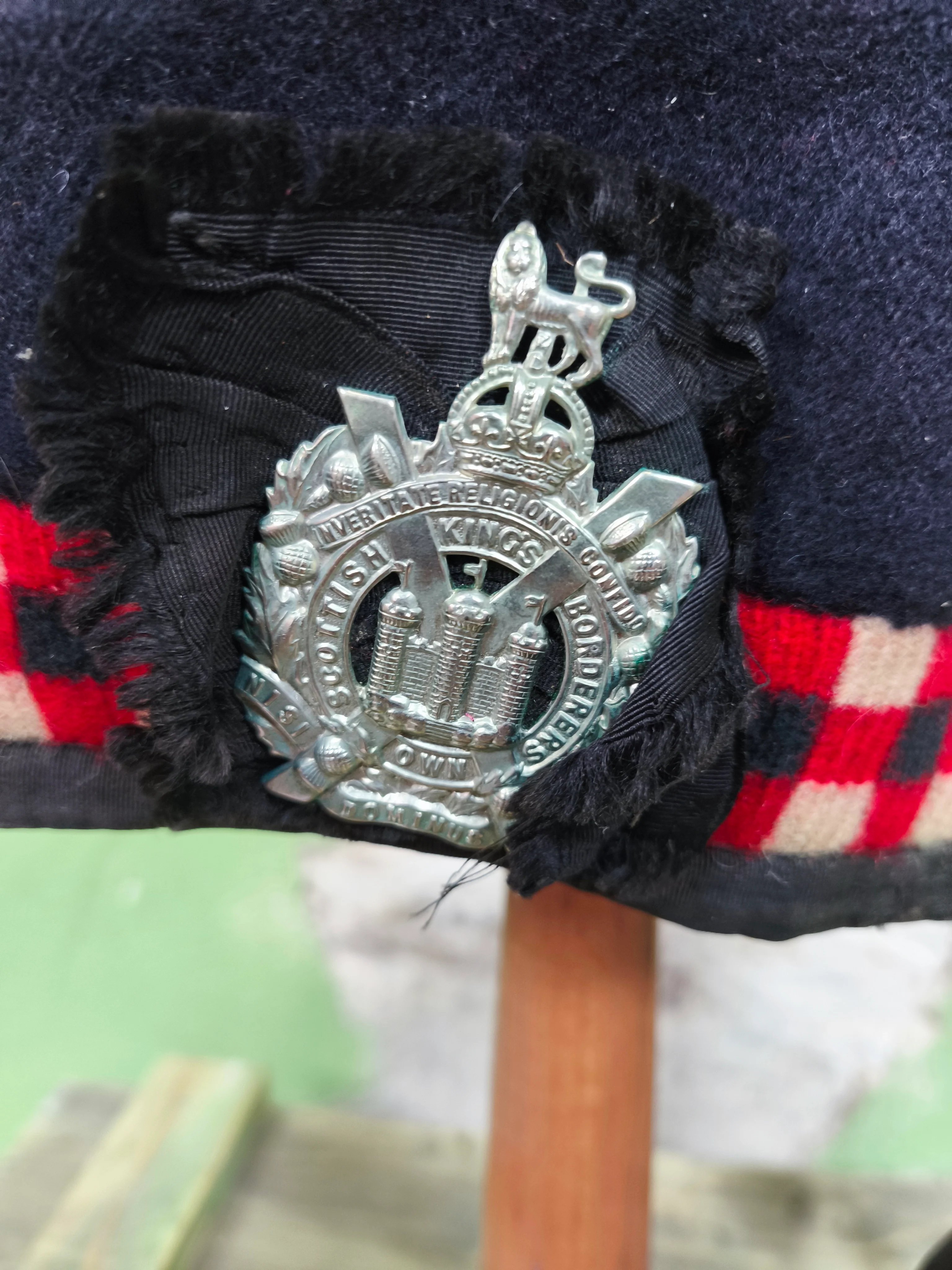 Issued WW1 King's Own Scottish Borderers Glengarry Cap - Image 4