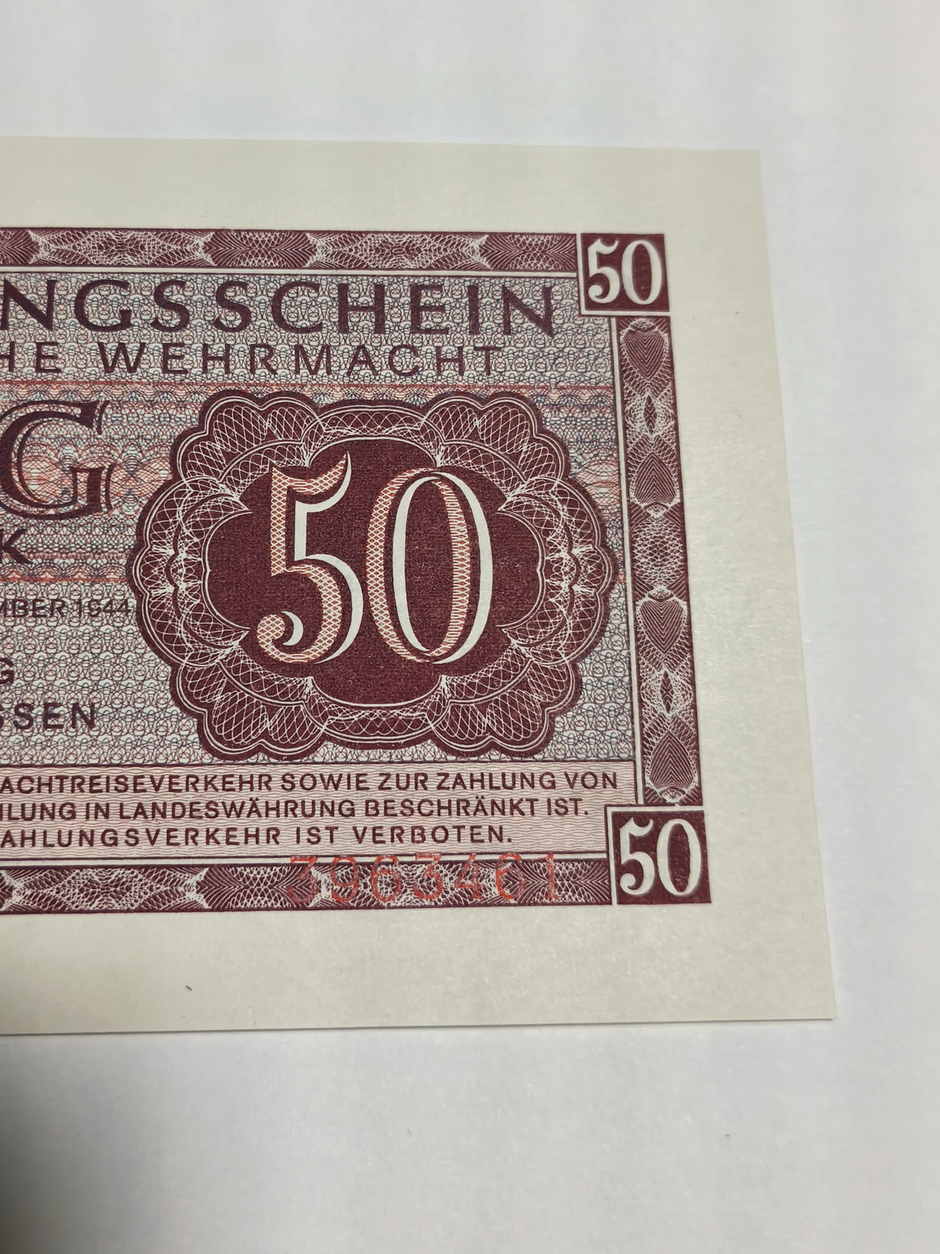 Third Reich 50 Wehrmacht Reichsmark 1944 - Image 4