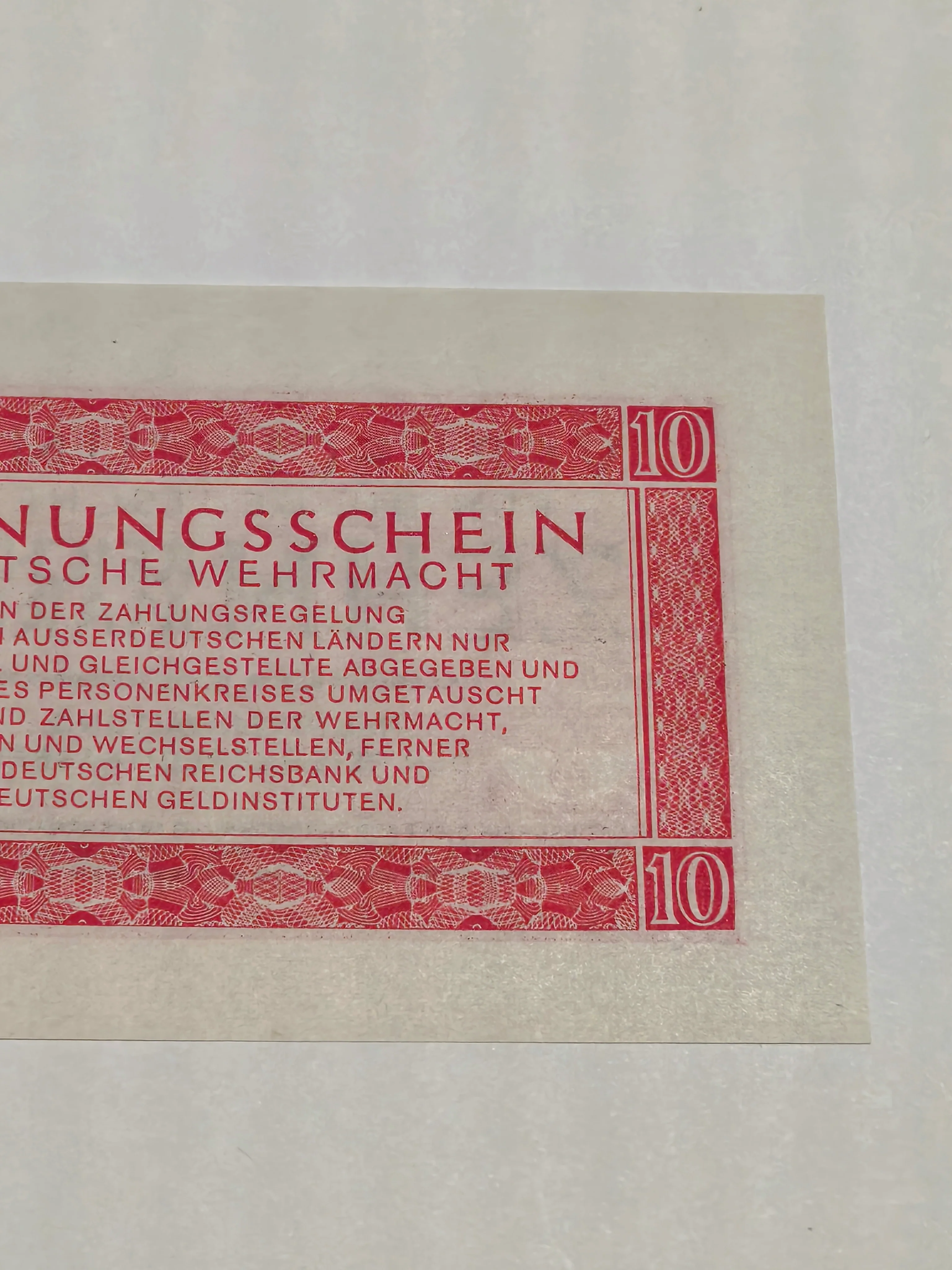 Third Reich 10 Wehrmacht Reichsmark 1944 - Image 5