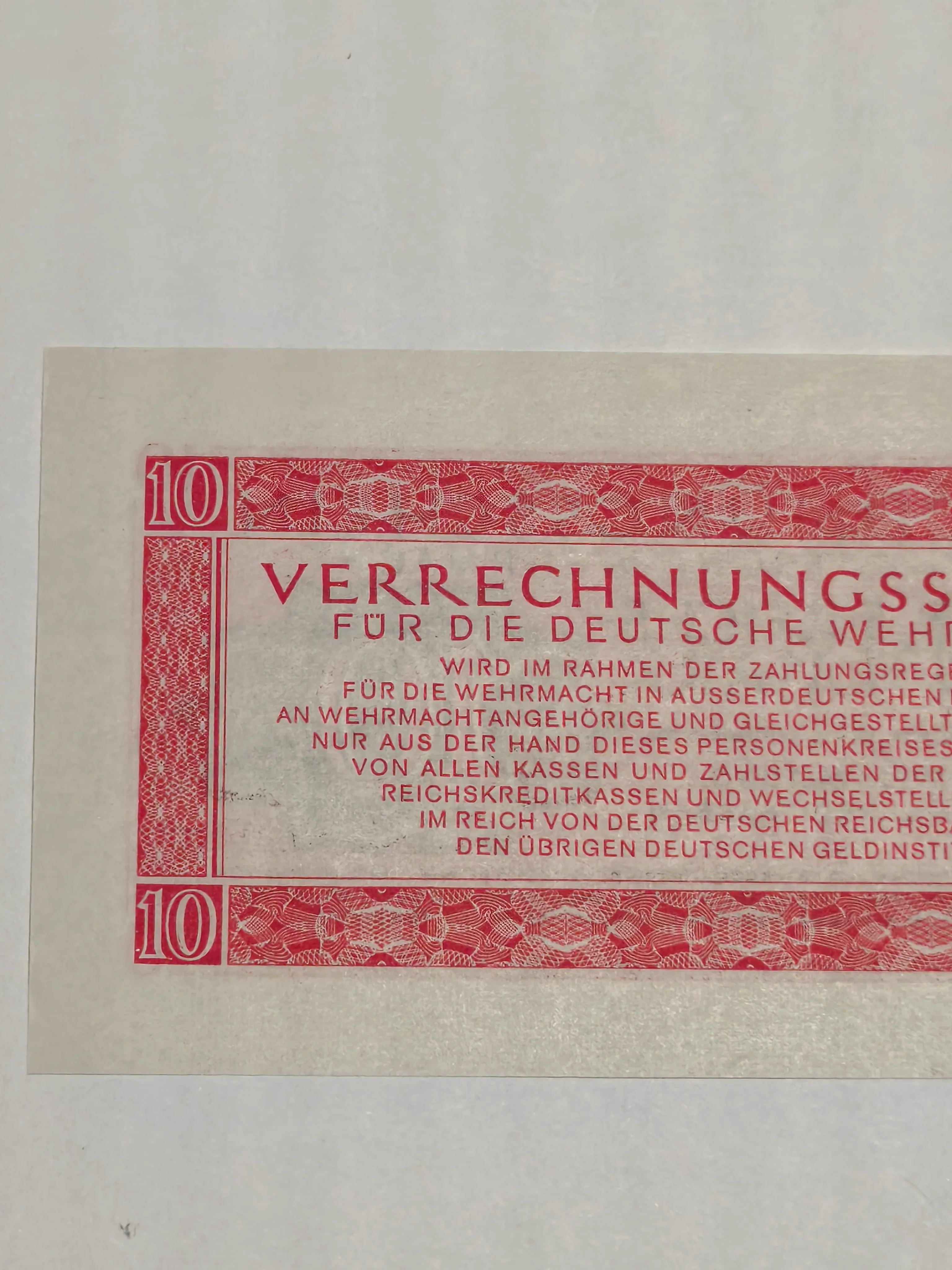 Third Reich 10 Wehrmacht Reichsmark 1944 - Image 6
