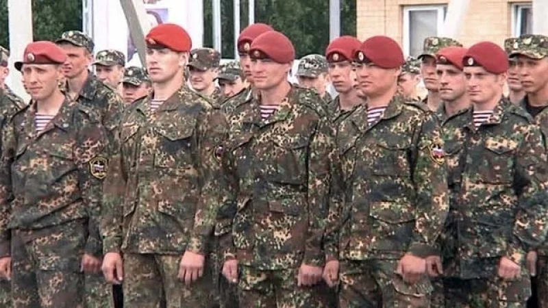 Maroon Red Russian Telnyashka β MVD Internal Troops Striped Military Shirt (OTK / GOST)β - Image 5