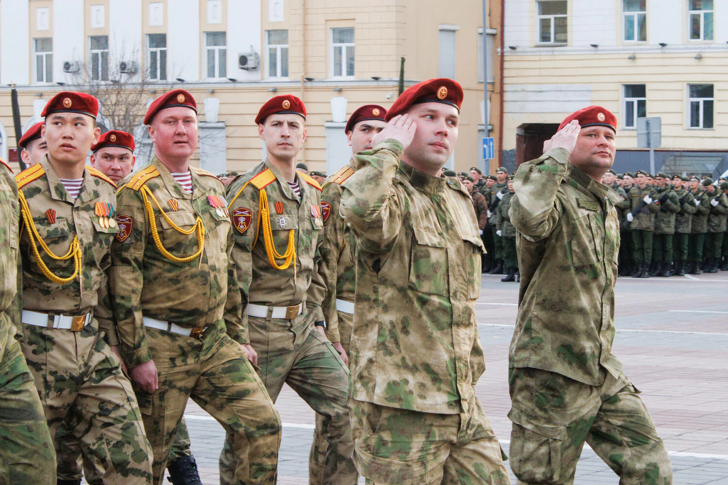 Maroon Red Russian Telnyashka β MVD Internal Troops Striped Military Shirt (OTK / GOST)β - Image 6