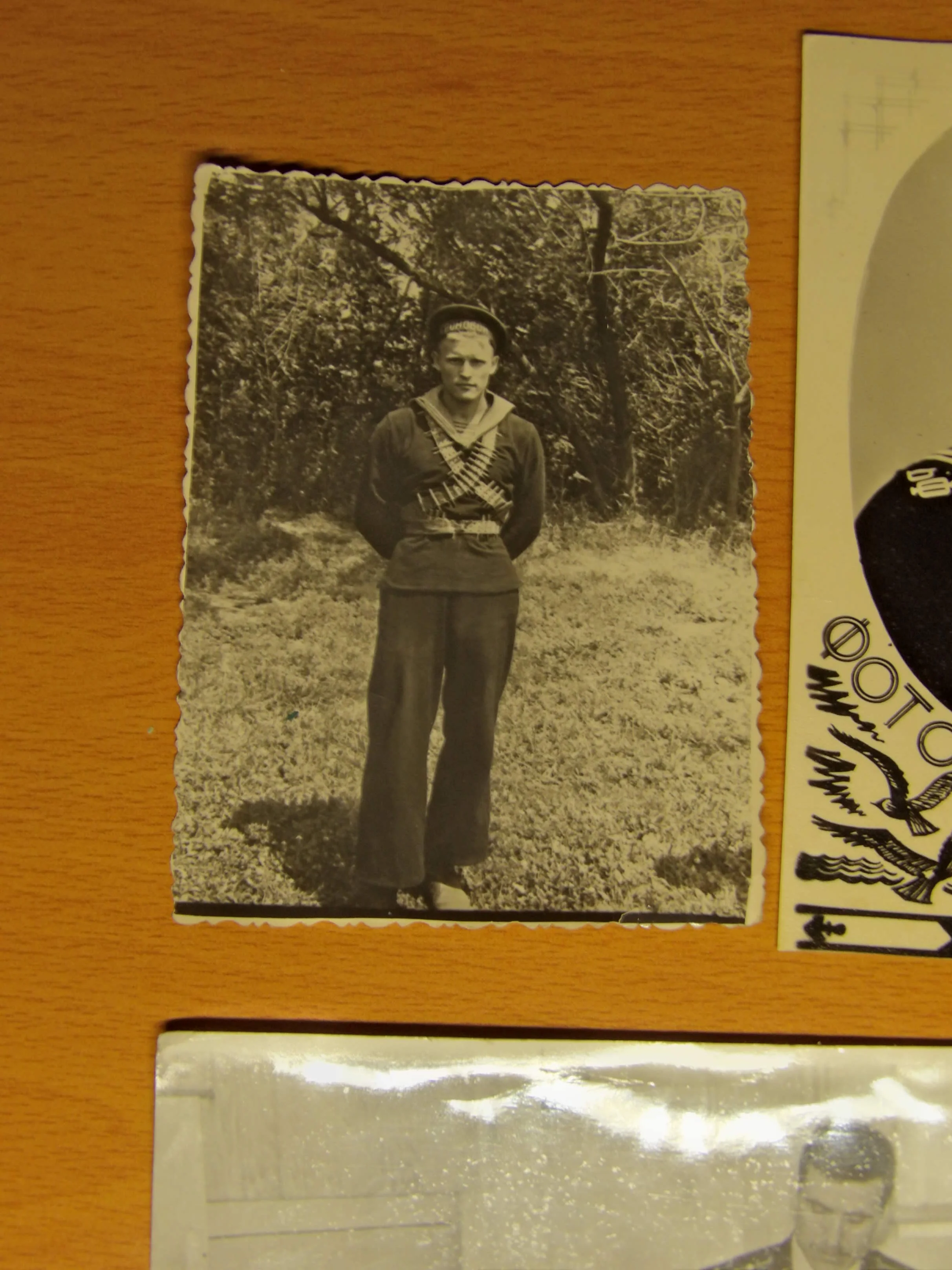Original Random Soviet Navy Sailor Photo Bundle (Baltic Fleet Era) 5 Photos - Image 4