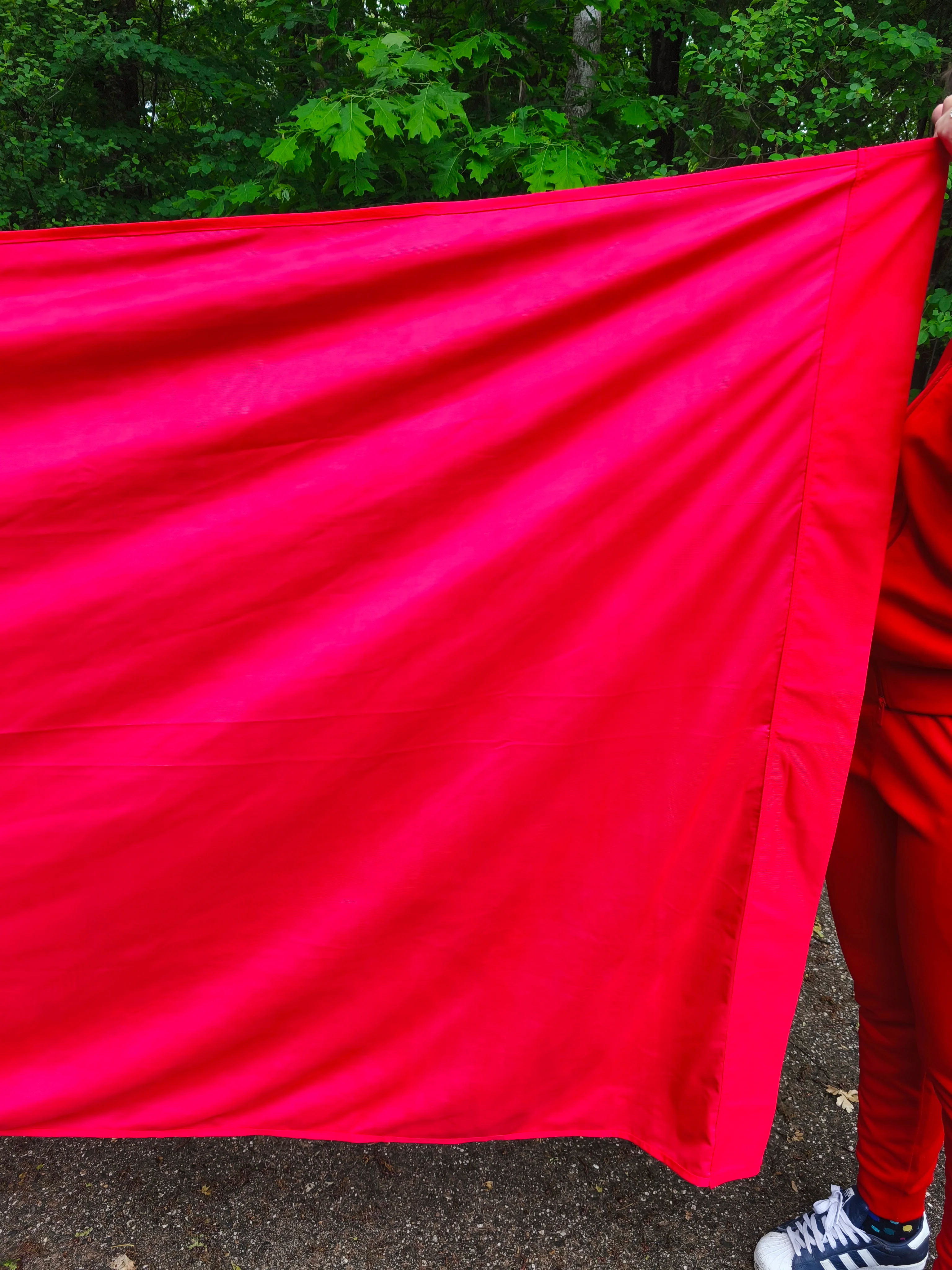 Red Military Training Flag 330x115cm / 129.9''x 45'' + - Image 3