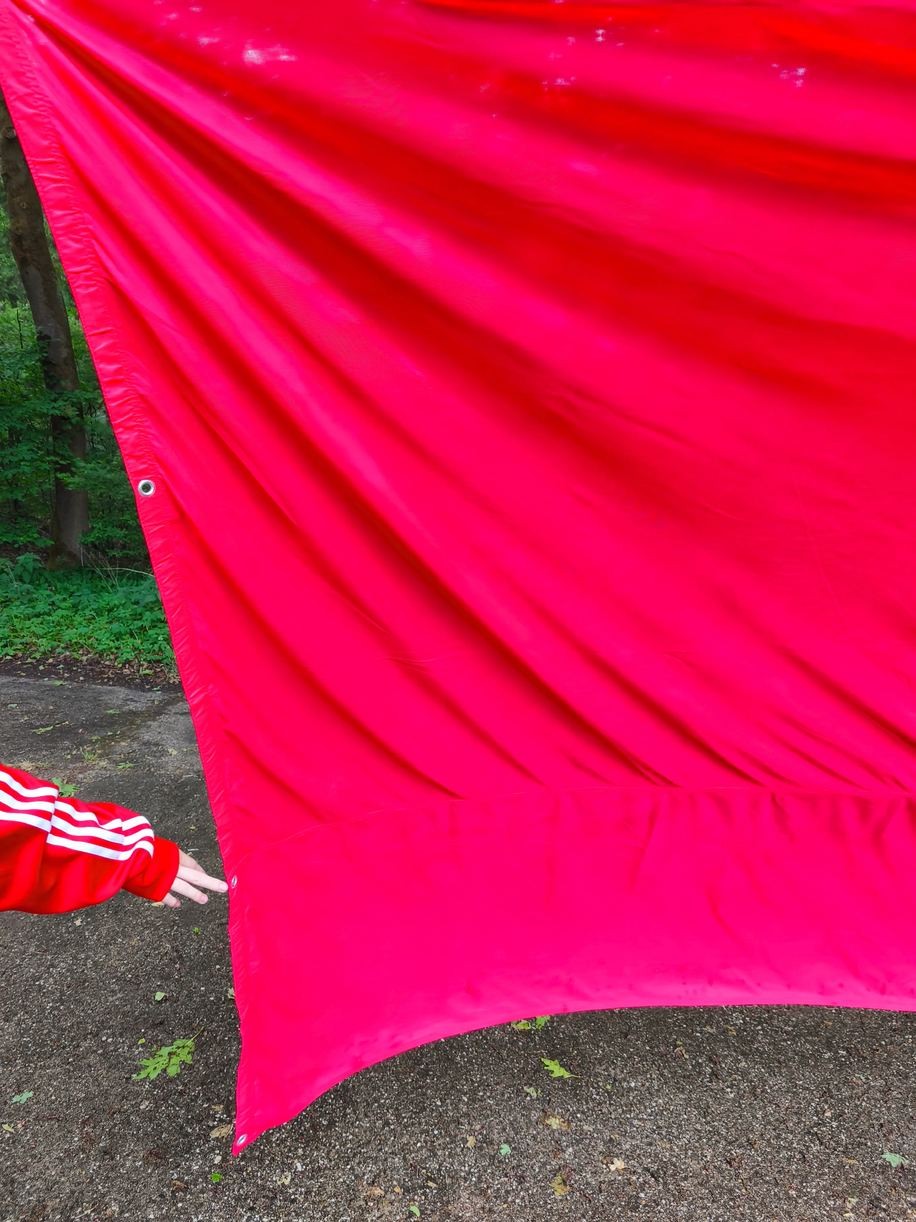 Red Military Training Flag 330x115cm / 129.9''x 45'' + - Image 6