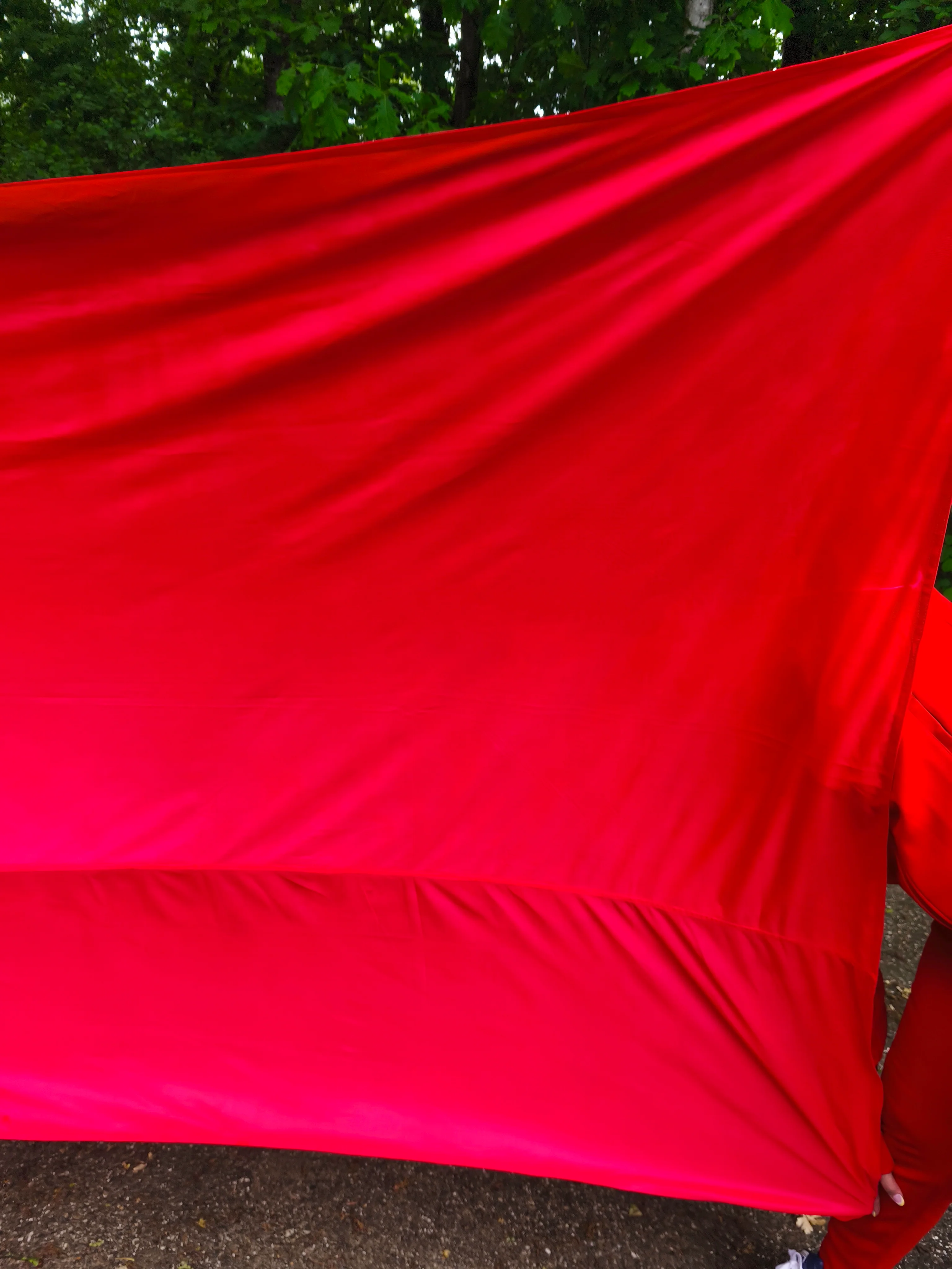 Red Military Training Flag 330x115cm / 129.9''x 45'' + - Image 8
