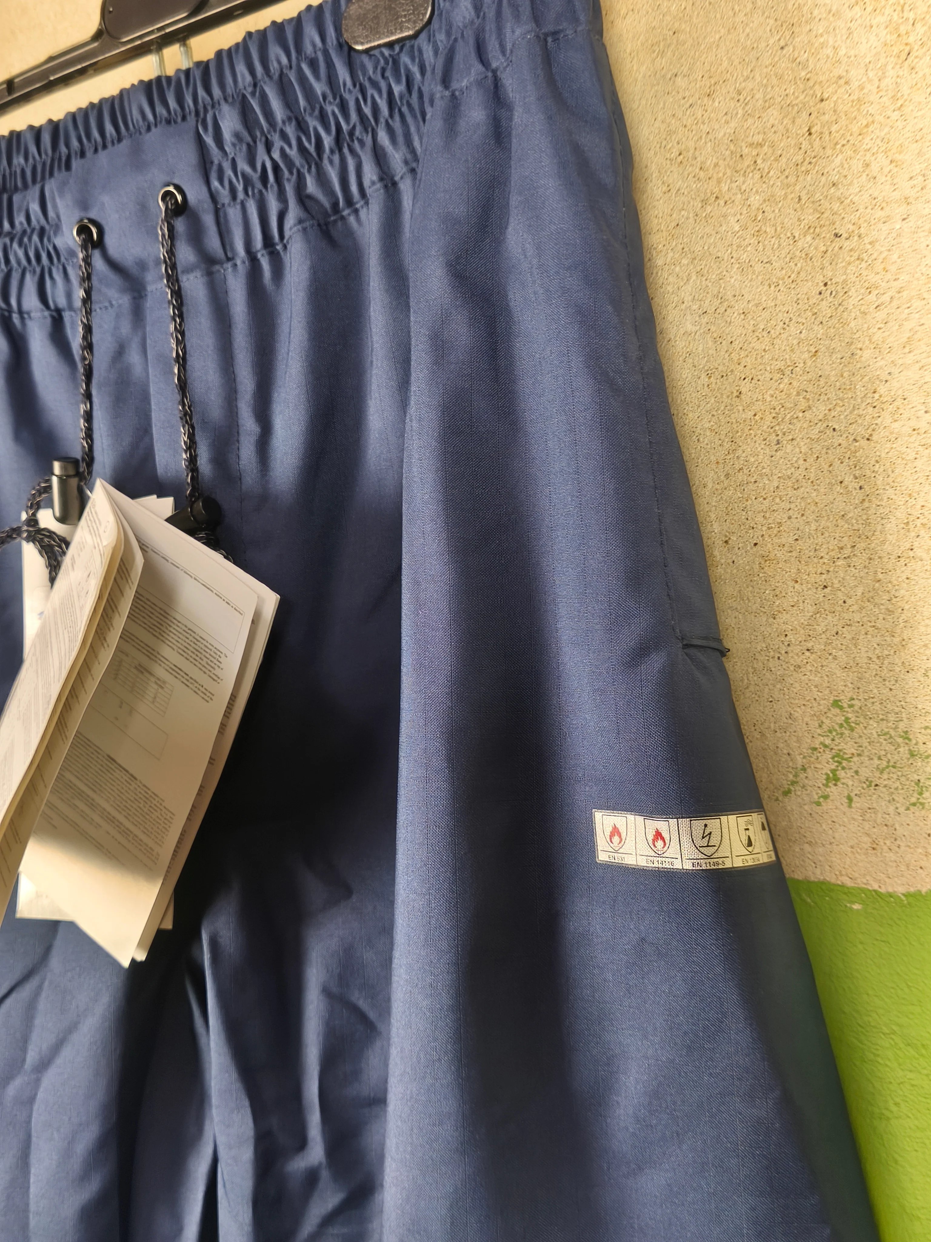 Sioen EKOFISH Flame retardant and antistatic rain pants Navy-Blue - Image 5