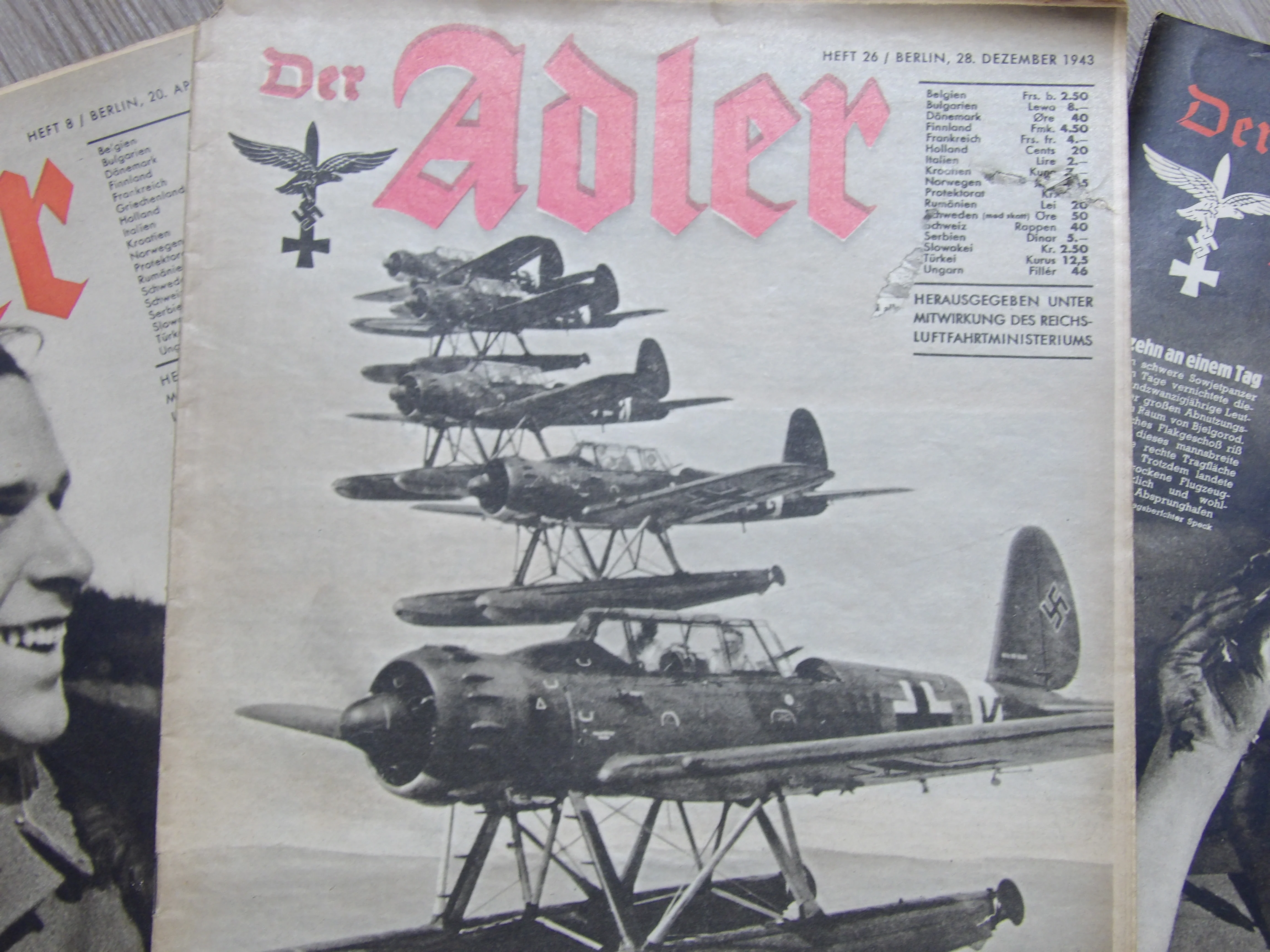 Der Adler 1939-'44 Third Reich German Luftwaffe Magazine - Image 22