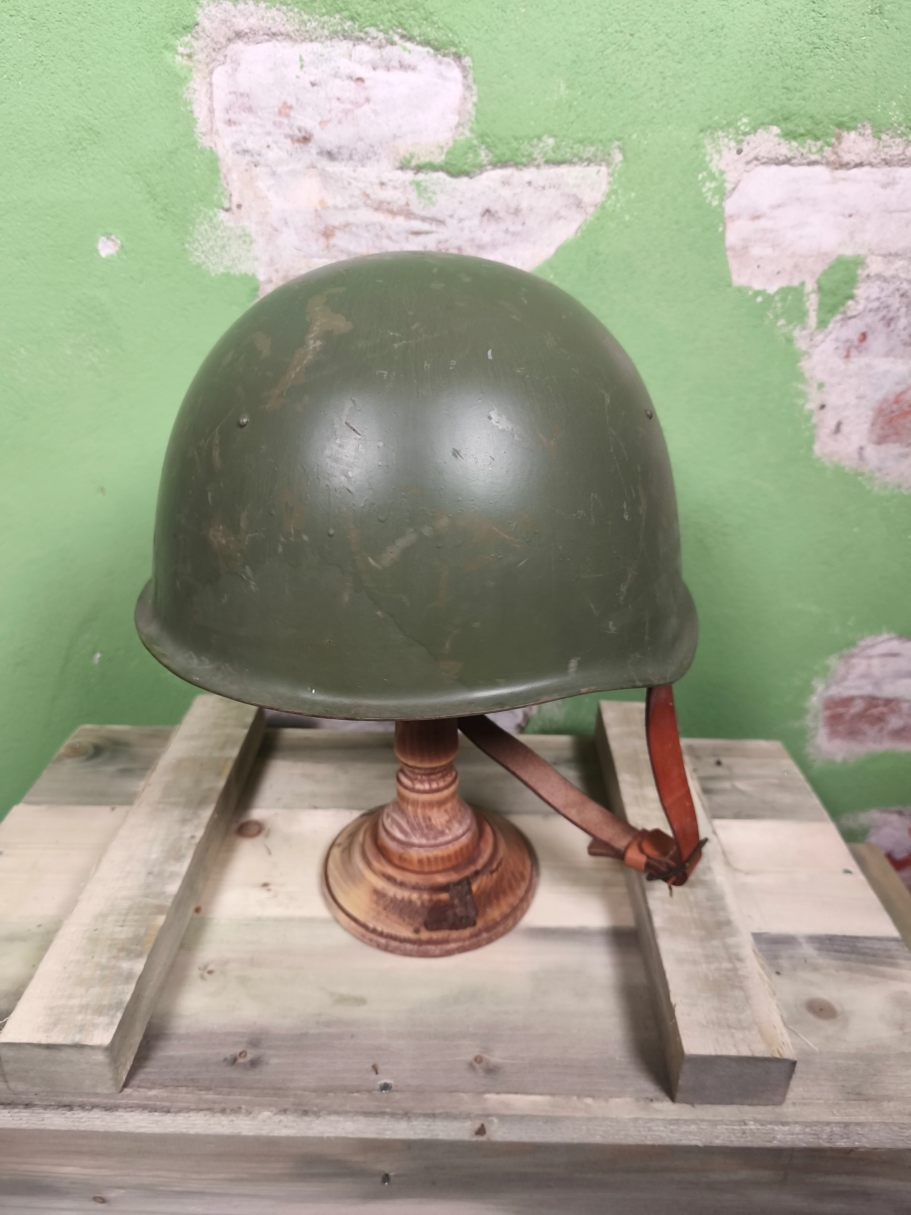 Issued Czechoslovakian VZ-53 /  M53 Helmet Warsaw Pact - Image 3