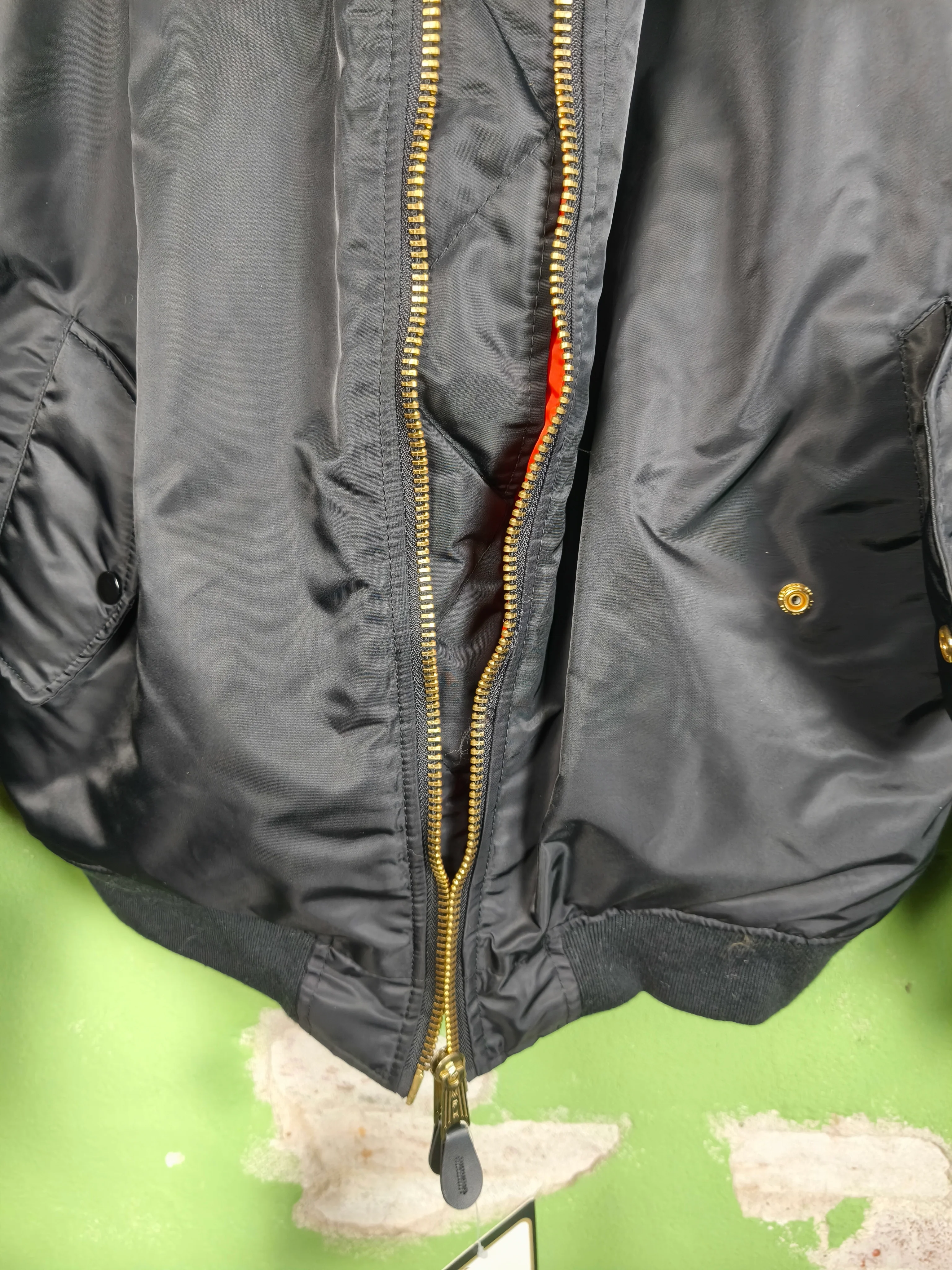 MFH "US" German MA1 Reversible Bomberjacket black/orange - Image 4