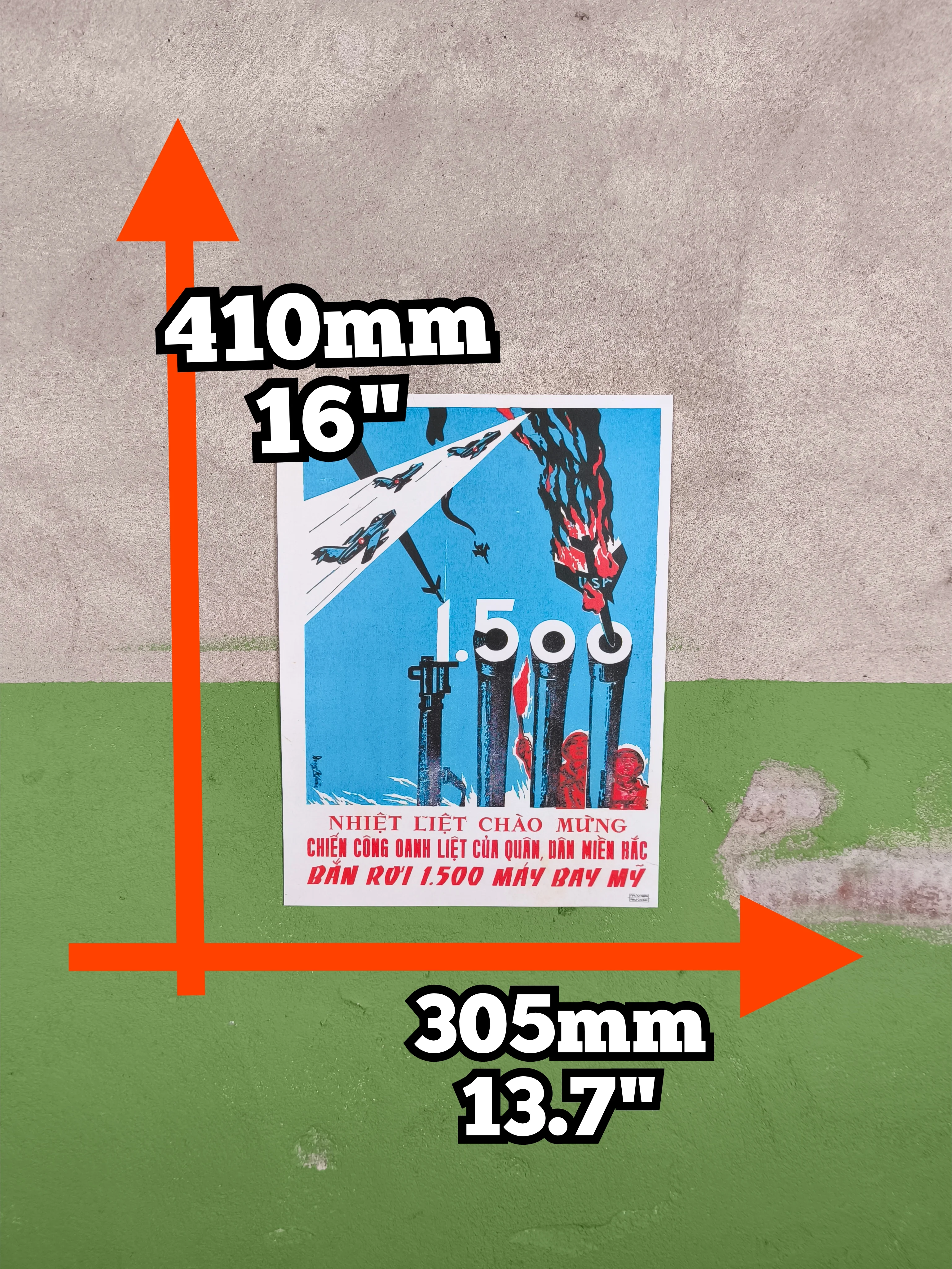 Poster North Vietnamese Army 1500 Downed Aircraft - Image 4